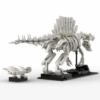 Скелет спинозавра и морская черепаха с подставкой для дисплея 659 деталей MOC Build 1