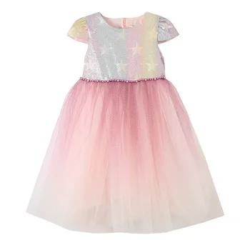 Платье для девочек Летнее платье 2022, новое Модное платье принцессы с разлетающимся рукавом, Пышная юбка для больших детей, Милая девочка, Супер Фея