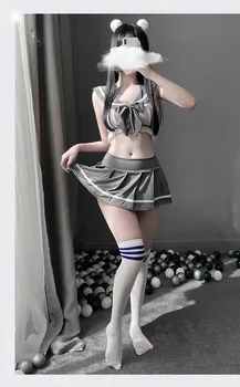 Сексуальная школьница Косплей Наряд Эротический Колледж JK Униформа для женщин Мини-юбка Японский Студенческий набор для ролевых игр Горячая распродажа