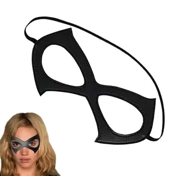 Маскарадная маскарадная маска для ночного клуба, черные стильные очки для Хэллоуина, рождественская маска для вечеринки из искусственной кожи для взрослых
