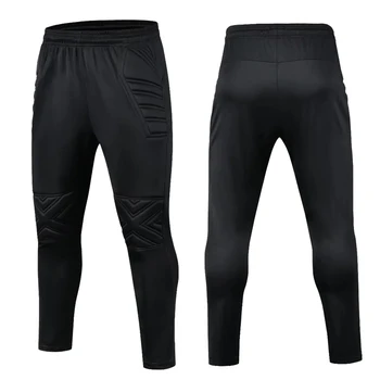 2023 Новые мужские спортивные штаны для бега, мужские штаны для взрослых детей и мальчиков, футбольные брюки Вратаря, Защитные Губчатые брюки для ног, футбольные тренировочные брюки