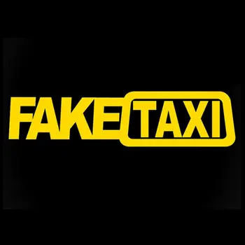 Забавный поддельный автомобиль такси Авто наклейка FakeTaxi Наклейка с эмблемой самоклеящийся винил универсальный