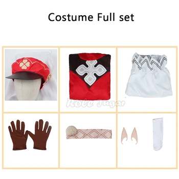 Костюм для косплея Klee Genshin Impact, парик, шляпа, наряд для косплея Loli Genshin, женское платье для Хэллоуина, полный комплект костюма рыцаря 4