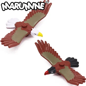 Marumine MOC Animal Brick Parts 7172 Орел Птица Петух Чайка Пингвин Классические Строительные Блоки Зоопарк Лесная Ферма DIY Аксессуары