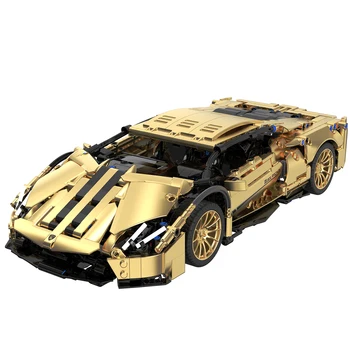 1: 14 Гоночная модель серии Lamborghini Creative Строительные блоки Moc Expert Игрушки для спортивных автомобилей, игрушки для сборки подарков на День рождения для взрослых
