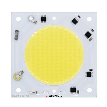 40 Вт AC220V светодиодная лампа COB Chip Smart IC diode Белый 6000 К 80 * 80 мм Лампа с высоким люменом для наружного внутреннего прожектора для DIY LED