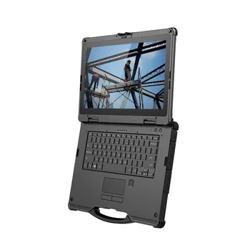 14-дюймовый I5 I7 8g Ram 256g Ssd Аккумулятор с горячей заменой Прочный корпус ноутбука Промышленный Hd Сенсорный экран Прочный ноутбук 3