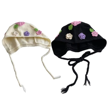 Солнцезащитная кепка для девочек, шапочка ручной работы, вязаная крючком, панама для взрослых, шапочка-бини