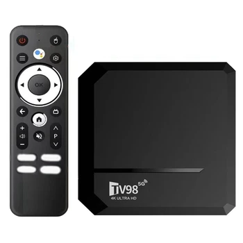 Smart TV Box 2.4 /5G с двойным Wi-Fi, 3D-медиаплеер, домашний кинотеатр, ТВ-приставка, штепсельная вилка ЕС, прочный