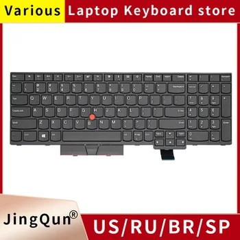 Новая оригинальная клавиатура ноутбука Lenovo ThinkPad T570 T580 P51S P52S 01ER582 01ER541 SN20M07934 С подсветкой на американском и русском языках