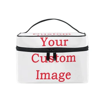 Персонализированная дорожная сумка-органайзер для макияжа, женские косметички, изготовленная на заказ Большая вместительная сумка для мытья туалетных принадлежностей, портативный чехол для хранения