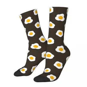 Модные мужские носки Harajuku, носки с яйцом-пашот, спортивные женские носки из полиэстера, весна-лето, Осень-зима