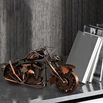 Модель мотоцикла Железная Художественная Скульптура мотоцикла Ретро-орнамент Универсальный Прочный