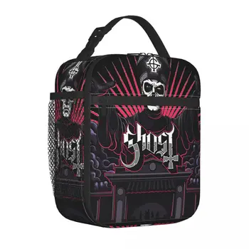 Ghooooooost Изолированная сумка для ланча Портативный контейнер для ланча рок-группы Ghost B.C. Термосумка-тоут, Ланч-бокс, Офисная сумка для еды на открытом воздухе