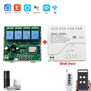 Alice Smart Living Switch Wifi Беспроводное управление Контроллер умной бытовой техники Alexa Smart Language Module Реле 220V Tuya Wifi