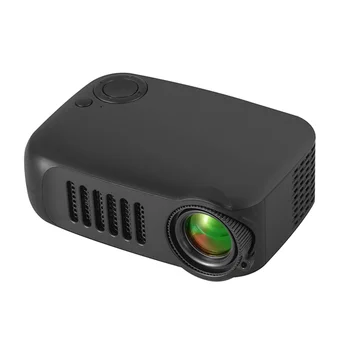 Мини-проектор Домашний кинотеатр Портативный 3D светодиодный видеопроектор Игровой проектор 4K 1080P Через порт HD Smart TV Box EU-Plug A