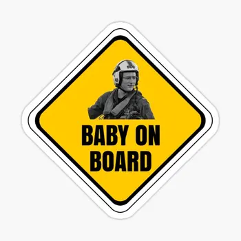 Табличка Baby On Board Robert Bob Floyd 5ШТ Автомобильные наклейки на бампер стену Гостиную Бутылки с водой Багаж Ноутбук Аниме Мотоцикл