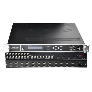 Цифровое телевизионное вещание Видео 1080P 24 Ч с разрешением DMI до 4/8/16 RF DVB-T ISDB-T DVB-C HD Кодировщик Модулятор