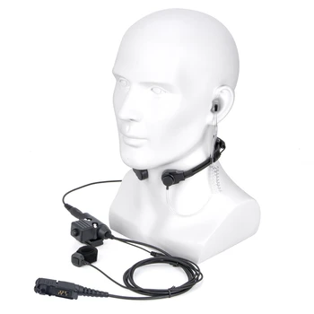7,1 мм тактическая телескопическая гарнитура walkie talkie с горловым управлением с Пальцевым Микрофоном и U94 PTT Для Motorola XirP6600 P6620