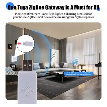 Ретранслятор сигнала Tuya ZigBee, USB-усилитель сигнала, расширитель, устройство автоматизации умного дома, работающее со шлюзом Zigbee для умной жизни 1