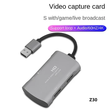1 шт.-Совместимый с USB-картой видеозахвата Карта видеозахвата в реальном времени для записи игр и прямой трансляции