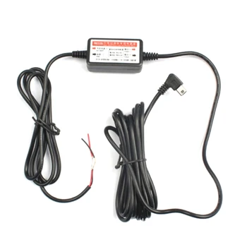Кабель с портом Mini/ Micro USB, комплект автомобильного зарядного устройства, понижающий кабель от 12 В до 5 В для камеры-рекордера DVR, Эксклюзивный блок питания
