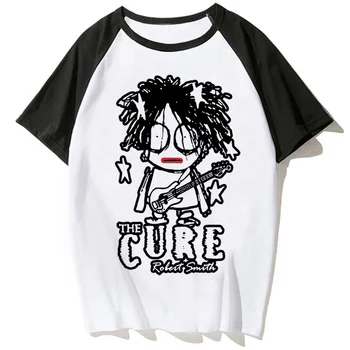 Футболка The Cure, женские футболки с комиксами, одежда в стиле харадзюку для девочек 4