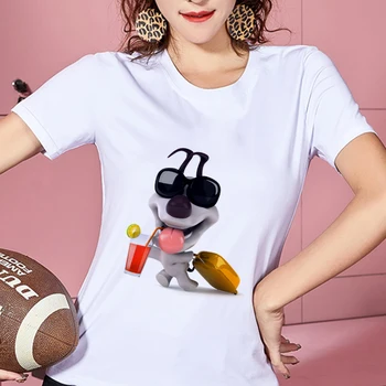Новая художественная футболка с принтом кота, женская мода Harajuku, футболка с коротким рукавом, Белая Тонкая футболка размера плюс, женские Топы, одежда 1