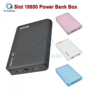 USB 4 * 18650 Power Bank Батарейный Блок для Зарядного Устройства Мобильного Телефона DIY Shell 18650 Чехол Для Хранения Батареи Держатель 4 Слота Без Батареи 0