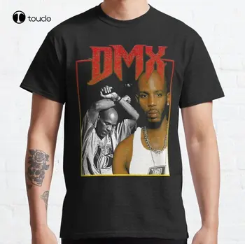 Классическая футболка Dmx Classic в стиле рэп 90-х, изготовленная на заказ, футболка с цифровой печатью для подростков, унисекс, модная забавная новинка Xs-5Xl