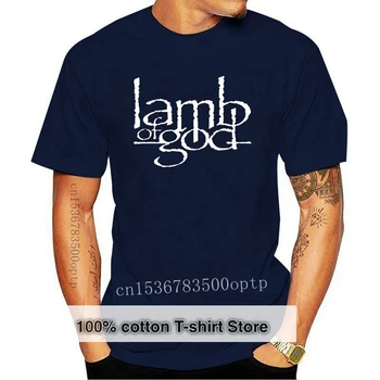 Новая мужская футболка Lamb of God из хлопка и хэви-метала, черная футболка M - 2XL