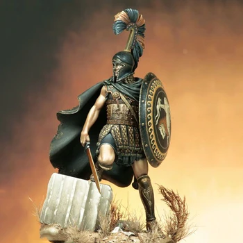 самосборный Новый В разобранном виде 1/24 Фигурка древнего человека-воина из смолы, неокрашенный модельный комплект