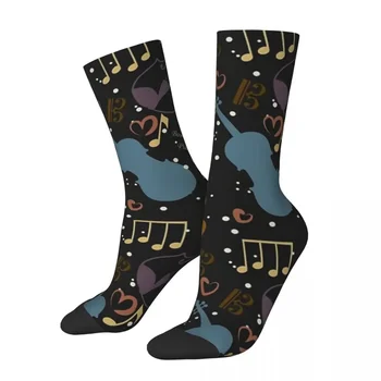 Носки с рисунком Dark Rebel Viola, высококачественные чулки Harajuku, всесезонные носки, аксессуары для подарков унисекс
