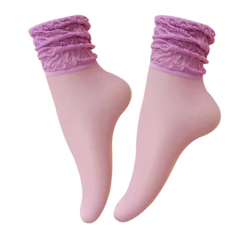 Прозрачные носки ярких цветов для женщин, летние модные сетчатые носки, милые женские носки Happy Funny, Тонкие женские носки 1
