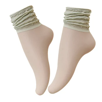 Прозрачные носки ярких цветов для женщин, летние модные сетчатые носки, милые женские носки Happy Funny, Тонкие женские носки 2