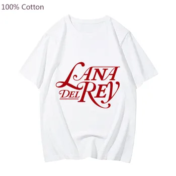 Женская футболка Lana Del Rey, Повседневная Футболка в стиле Хип-Хоп, Милая Футболка из 100% Хлопка с графическим рисунком, Мужская/женская Футболка С Буквенным Принтом, Бесплатная доставка