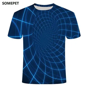 2020 новая трехмерная футболка vortex с короткими рукавами, топ, мужская летняя футболка с 3D-принтом, повседневная футболка с 3D-принтом, футболка XXS-6XL 0