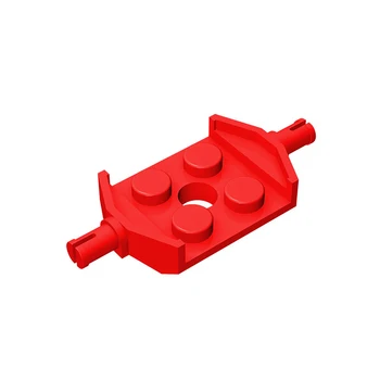10 шт. Совместимых деталей MOC Brick 6157, модифицированная пластина 2 x 2 с колесами, держатель, широкий строительный блок, частица, сделай САМ, детская игрушка для мозга