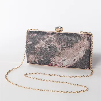 Женская сумка, ретро-роспись тушью, роскошная дизайнерская сумочка, маленький квадратный клатч, сумочка для вечеринок, сумка-мессенджер на цепочках Z303 2
