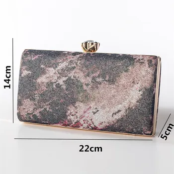 Женская сумка, ретро-роспись тушью, роскошная дизайнерская сумочка, маленький квадратный клатч, сумочка для вечеринок, сумка-мессенджер на цепочках Z303 5