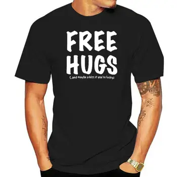 Футболка 2023 summer Free hugs, мужские футболки, брендовая мужская спортивная одежда, футболки из хлопка