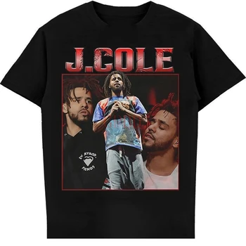 Винтажная футболка с рисунком J Cole, винтажный свитер J Cole, футболка с рэп-музыкой от J Cole, торговая марка Raptee