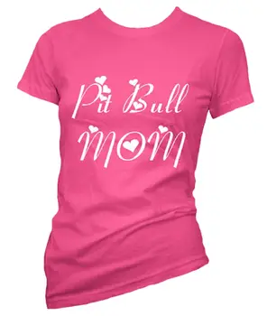 Женская приталенная футболка для мамы питбуля - NWT