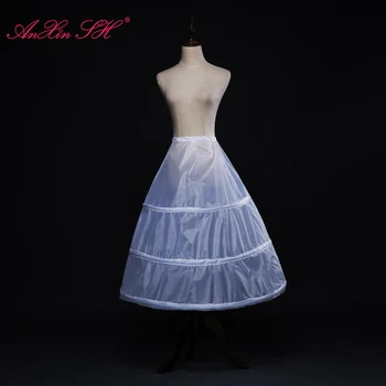 Свадебное платье AnXin SH Юбка для поддержки выступления на сцене Танцевальная юбка Подкладка белая корзина Три слоя для взрослых нижняя юбка