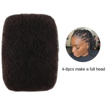 100% Пучок человеческих волос Afro Kinky hiar, 50 упаковок, натуральный черный с оплатой доставки