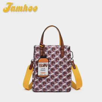 Женская сумка Jamhoo мини-размера, модная сумка-тоут, модная сумка с принтом, элегантная сумка через плечо для молодых девушек