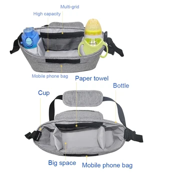 Сумки для детских колясок, большая вместительная сумка для подгузников, сумка для мамы через плечо, подвесная сумка для детского автомобиля, переносная сумка для беременных, Новая 1