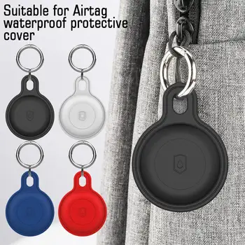Водонепроницаемый силиконовый брелок для Apple Airtags Case, защитный чехол, держатель Airtag 360 °, Аксессуары для трекера, чехол для AirTag Key P1F5 1