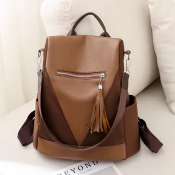 Новый модный женский рюкзак большой емкости, студенческая школьная сумка для девочек, противоугонная женская дорожная сумка через плечо