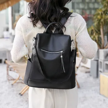 Новый модный женский рюкзак большой емкости, студенческая школьная сумка для девочек, противоугонная женская дорожная сумка через плечо 3